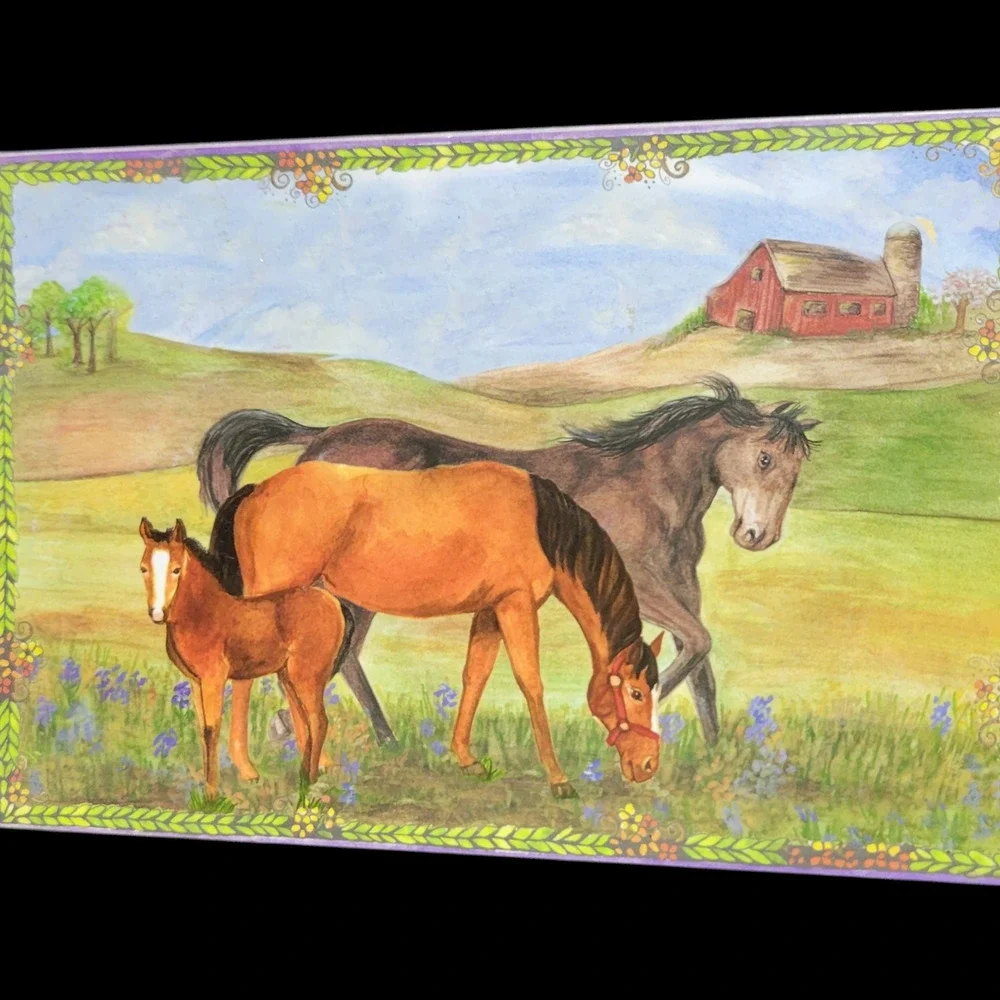 Enchantmints Music Box Horse Ranch Trinkets Jewelry Treasure Kentucky Country